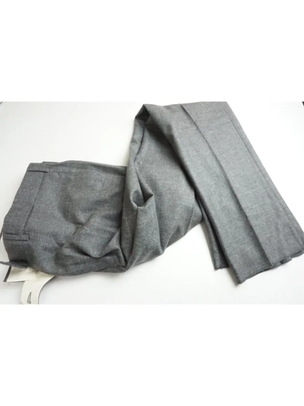 Raffaele Caruso Gray Flannel Zegna Cashmere 2 Pc Suit Jacket Pant 44 US NEW